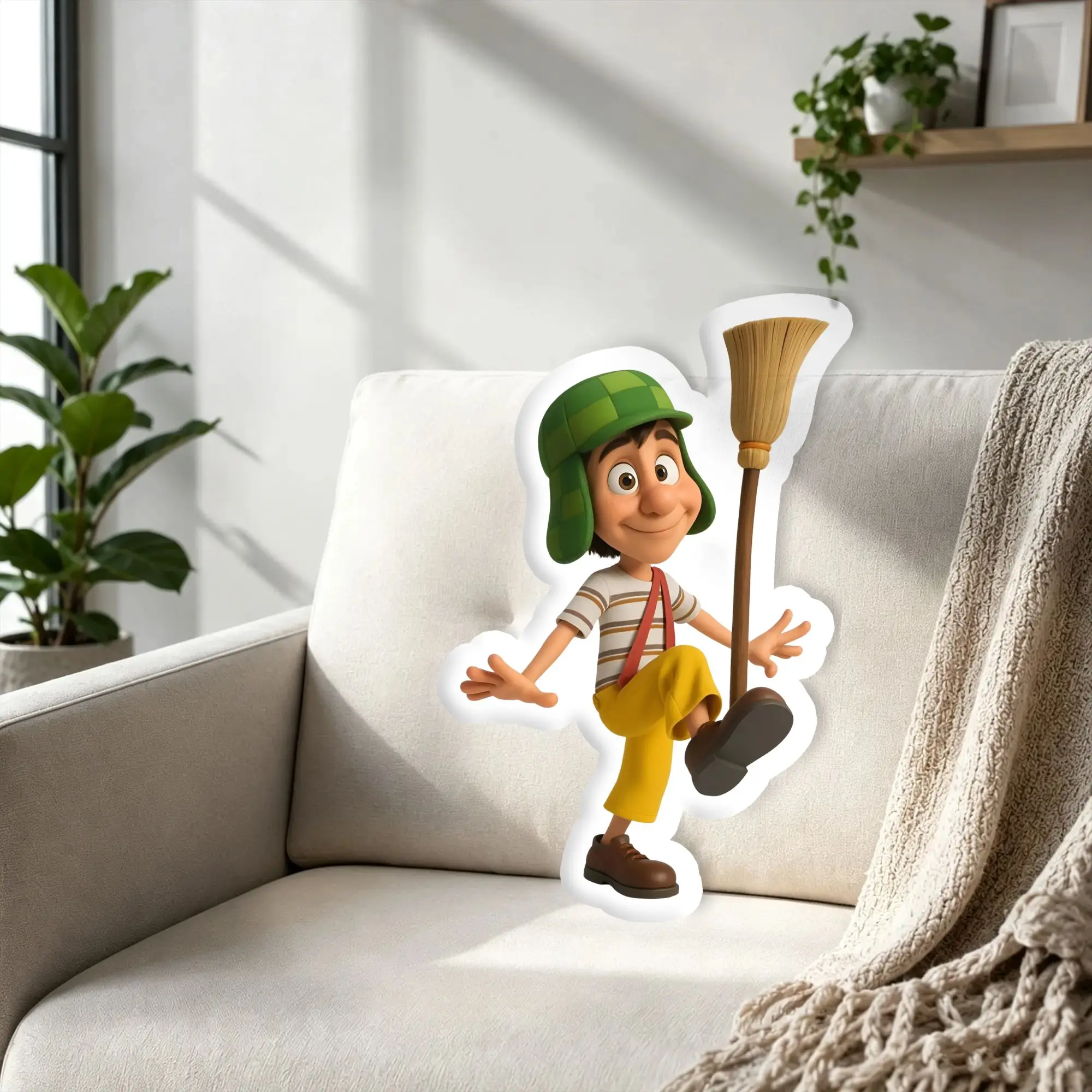 Custom El Chavo Del Ocho Stuffed Pillow Cushion Humorous Anime Modern Soft Cushion Personalized Throw Pillows For Bed