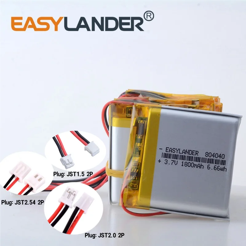 猫804040 5 PCS/Lot 3.7V 1800mAh 804040 Lithium Polymer LiPo Rechargeable