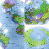 12/16Inch Inflate Globe Beach Ball Toy Map Education Geography Teaching Balloon Props For Kids Adults Creative Gifts