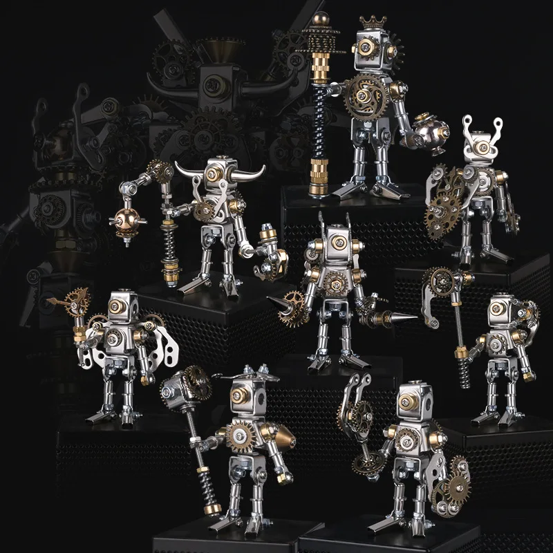 Mechanical Saints 3D Metal Puzzle Blind Box Steampunk Assembled Models DIY Trendy Handicraft Gifts Jigsaw Puzzle Toys for Kids