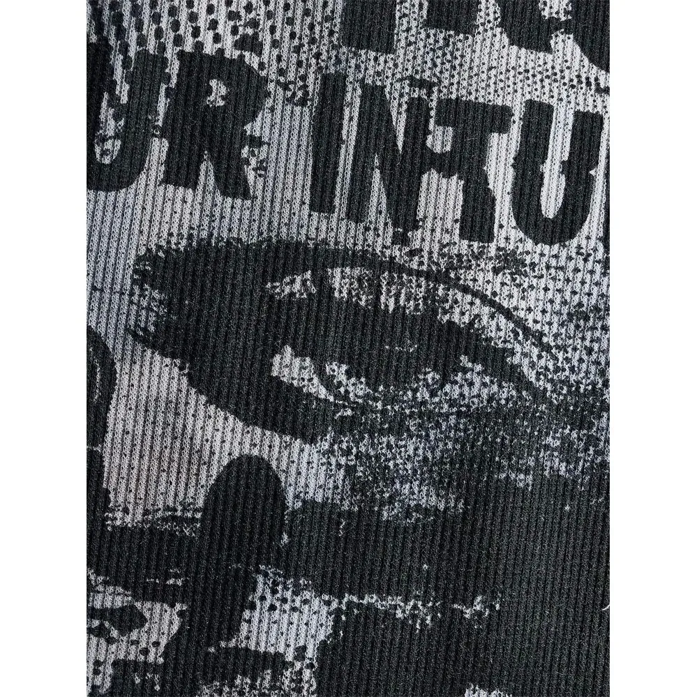 Zomer Dames Punk Tie-Dye Letterprint Tanktop Unge Faion Lente 2026 Andere Materiaal 00% Dames Sweatshirt