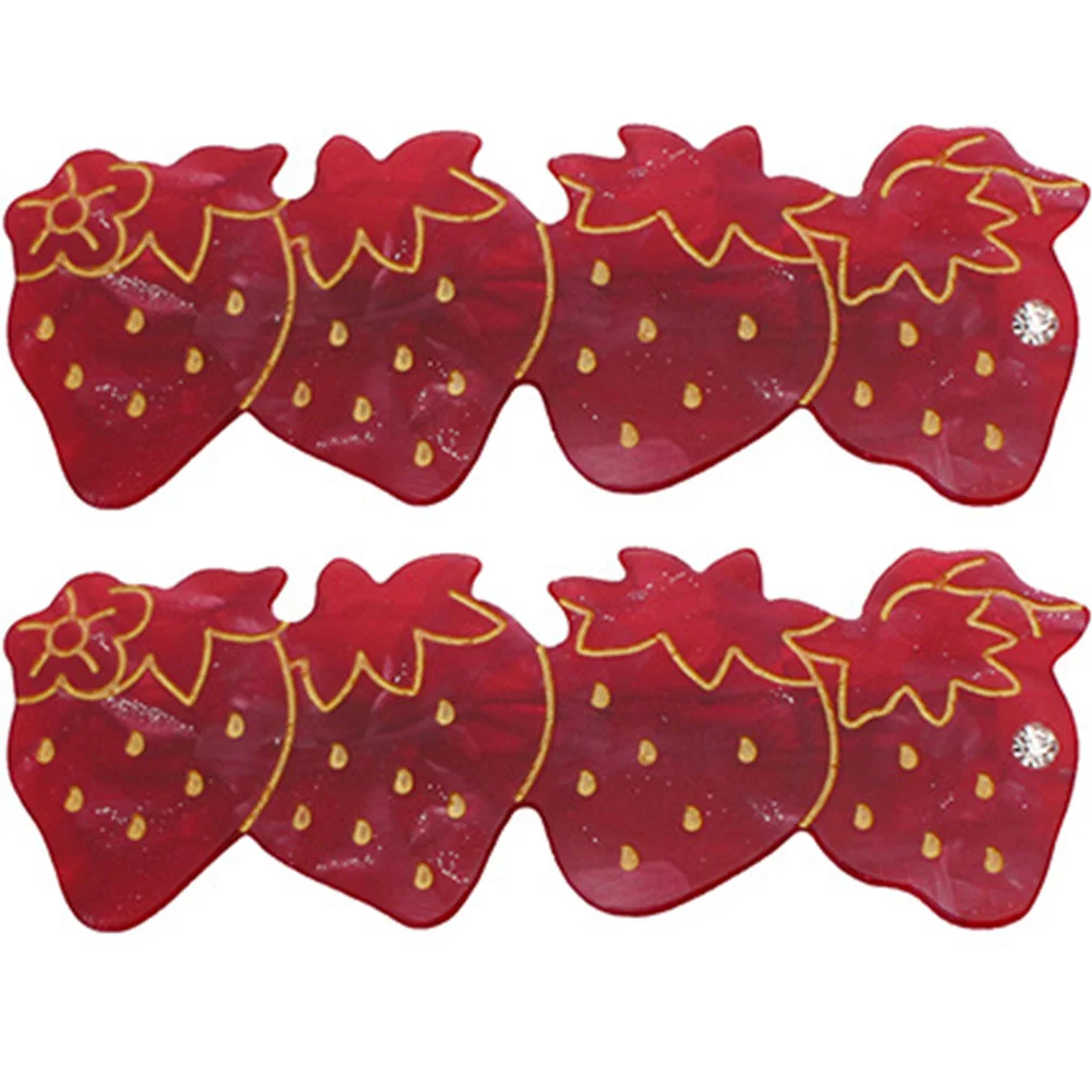 2 fermagli per capelli alla fragola, mollette, accessori alla moda per frutta, per donne e ragazze, mollette per capelli abbinate al armadio
