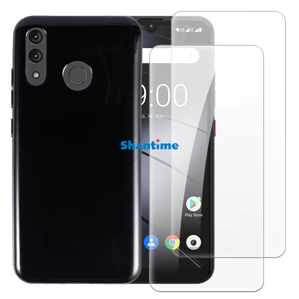 Soft Case + 2 Pack Tempered Glass Screen Protectors for Murena Teracube 2E Full-Body Protection