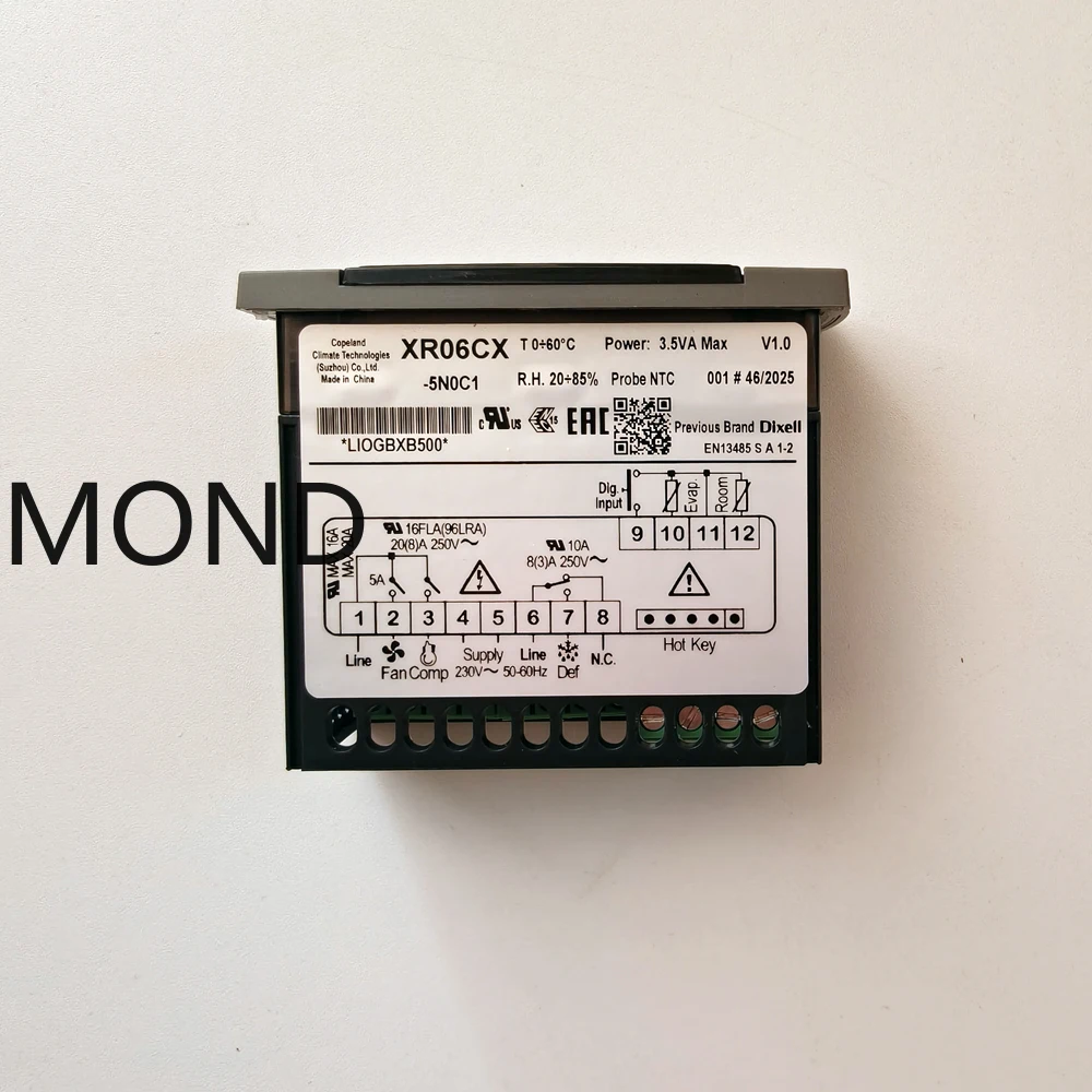

Новый оригинальный электронный терморегулятор COPELAND XR06CX-5N0C1 XR06CX с датчиком для холодильных камер и холодильников