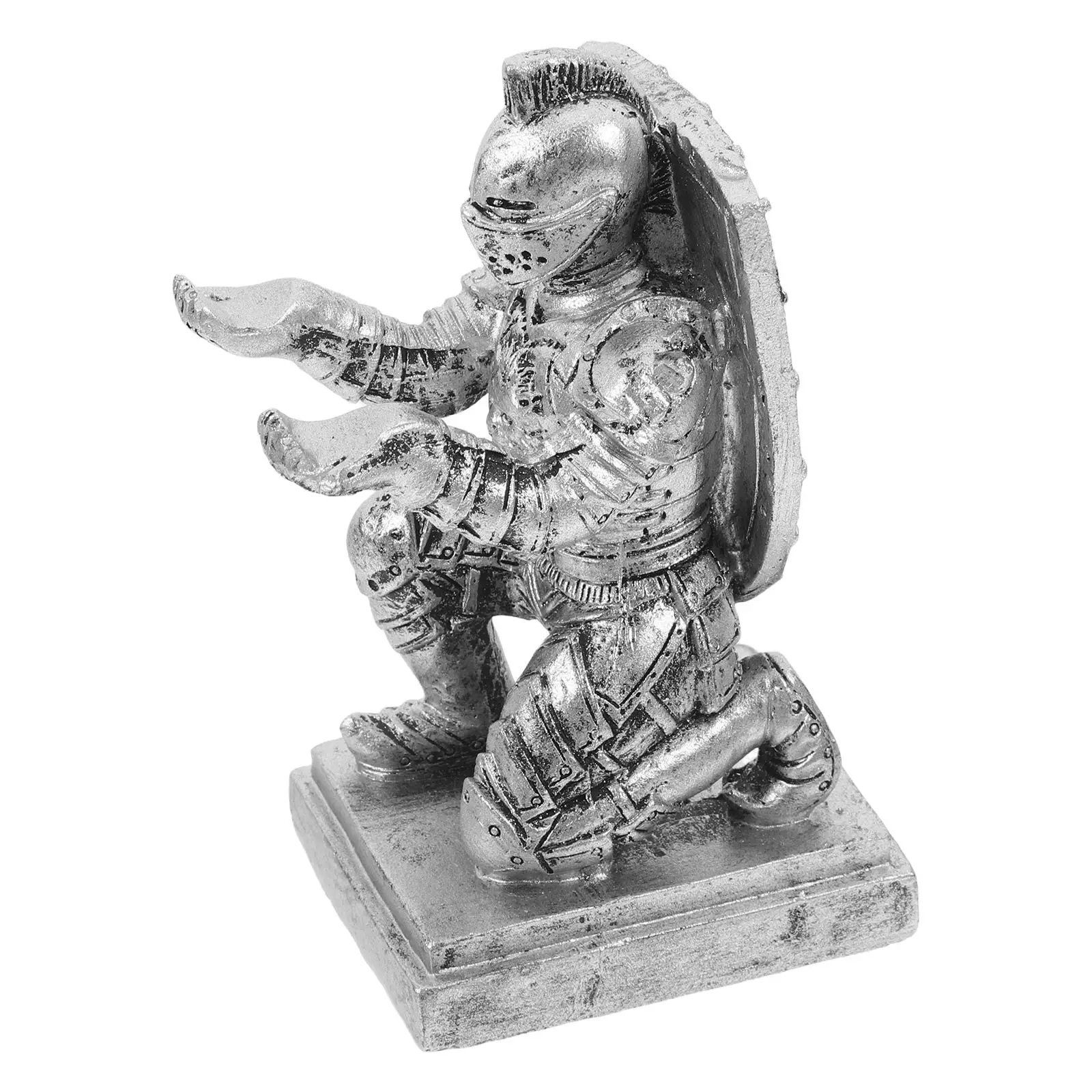 Knight Shape Pen Holder Compact Resin Desk Organizer Office Home Decor Multifunctional Pen Stand Pencil Storage