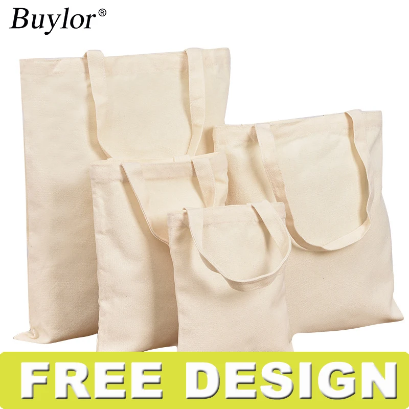

Buylor Custom Canvas Tote Bag Shopper Casual Shoulder Bag Print Logo Shopping Bag Women's Designer Handbags for Travel,Gift,Work