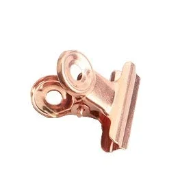 10PCS/Set 22mm Round Metal Grip Clips Ticket Paper Stationery Bulldog Spring Clip for Tags Bags Office Document Binder Clip