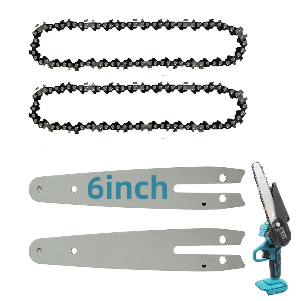 Chainsaw Chains 6 Inch Replacement Guide 37 Drive Links Saw Chain for Mini Chainsaw Chain