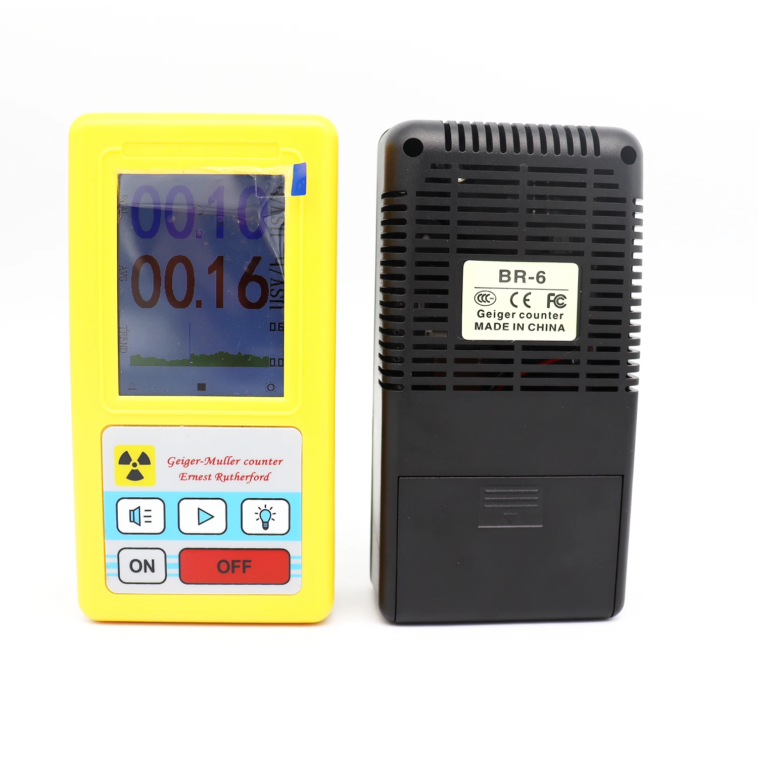 BR-6 Geiger Counter Nuclear Radiation Detector Dosimeter Alpha Gamma Radiation Dosimeter Electromagnetic Radiation Detector