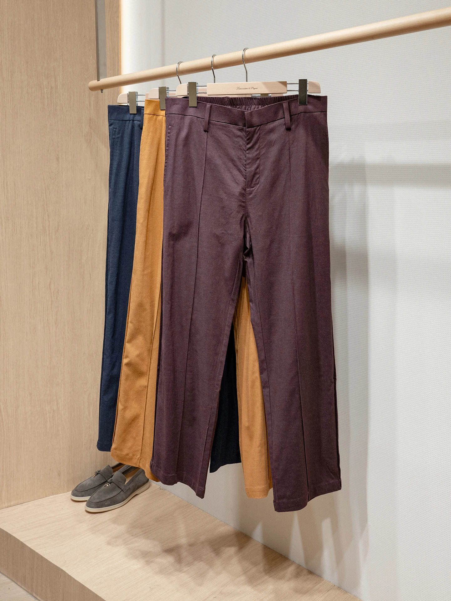 

High-End Linen Blend Men's Comfortable Breathable Drapey Straight Leg Casual Pants Casual Straight Leg Trousers for Men