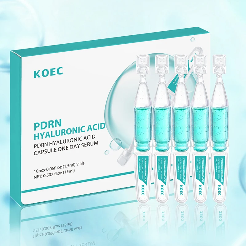 Pdrn + ha مصل يومي 1.5 مل × 10 أمبولات مصل ترطيب العناية بالبشرة الكورية مصل الوجه للاستخدام الواحد Pdrn كبسولات حمض الهيالورونيك #4