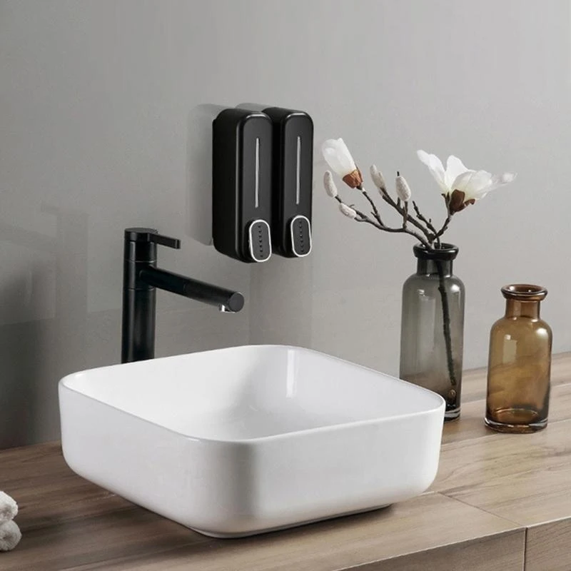 

300ml Manual Soap Dispenser Wall Mounted Shampoo Container Shower Dispenser Holds Shampoo Conditioner Shower Gels