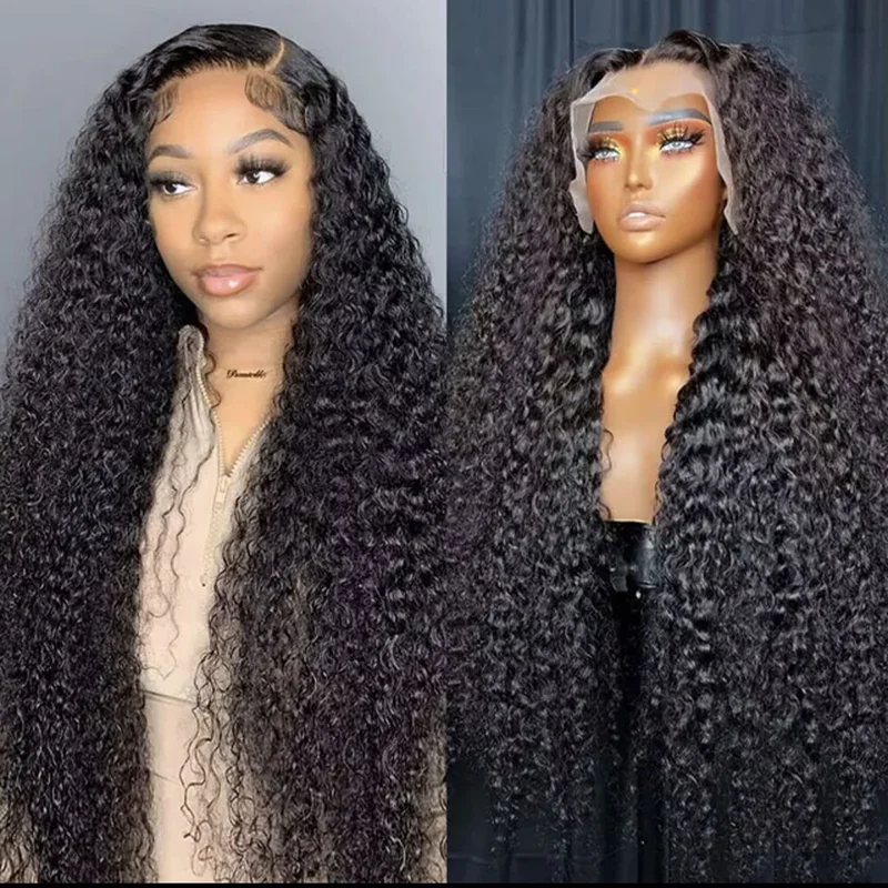HD Voluminous Loose Bouncy Curls 13x4 180% Density Colored Wigs Cosplay Glueless Wear And Go For Women Curly Human Hair Wig
