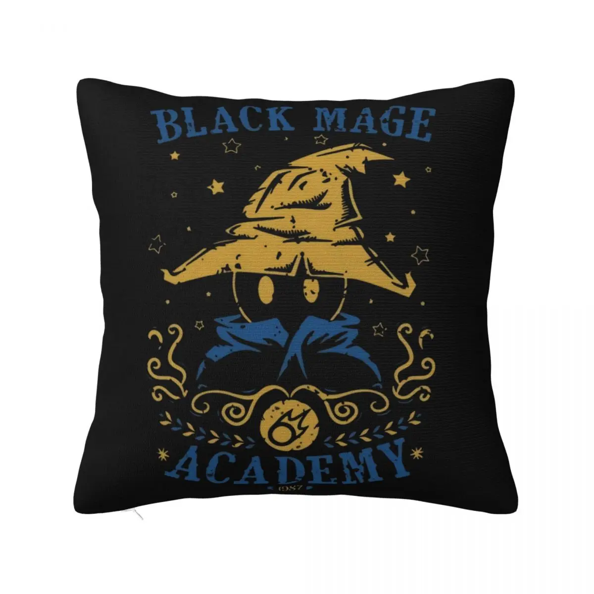 Black Mage Academy Ffix Game Men's Final Fantasy 9 Vivi New Design Cheap Price New Design Humour Pillow Case