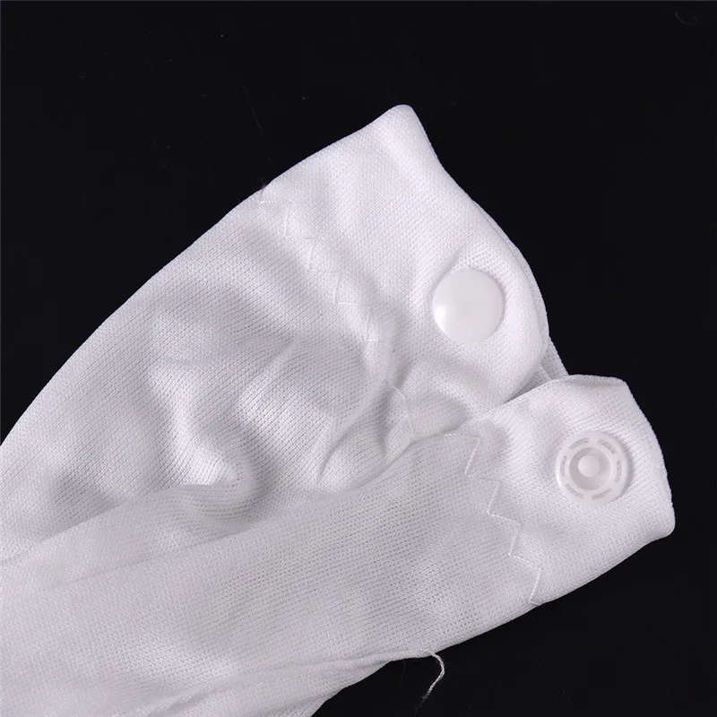 Guantes Blancos formales para hombre y mujer, protectores de Honor blancos, desfile, Papá Noel, inspección, 1 par