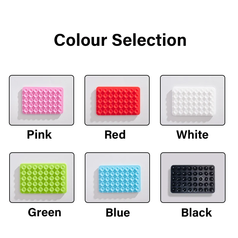 Universal Double Sided Silicone Suction Cup 24 & 40 Square Suction Cups Fixed Pad Mobile Phone Tablet Luggage Wall Suction Cup image 6