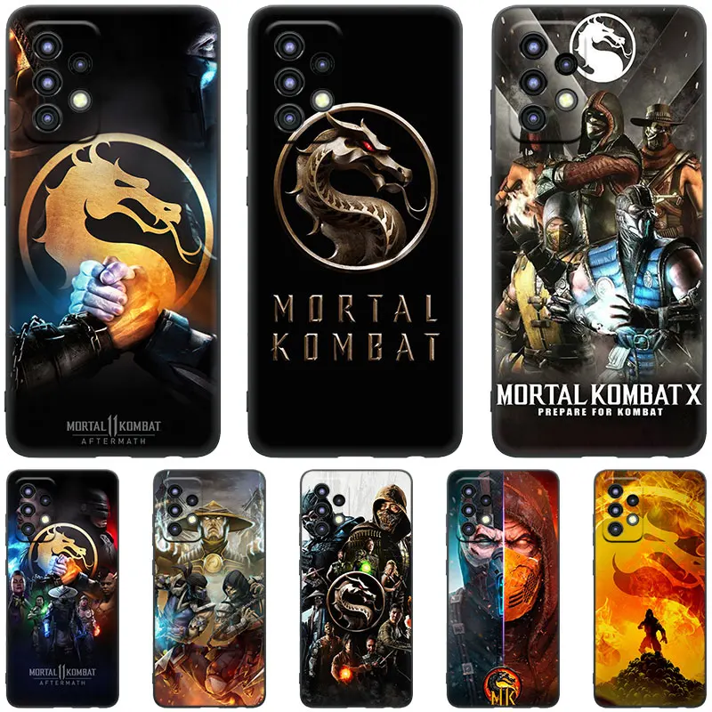 Scorpion Mortal Kombat Case For Samsung Galaxy A04S A04E A12 A13 A14 A22 A23 A32 A33 A34 A50 A51 A52S A53 A54 A70 A71 A72 A73 5G