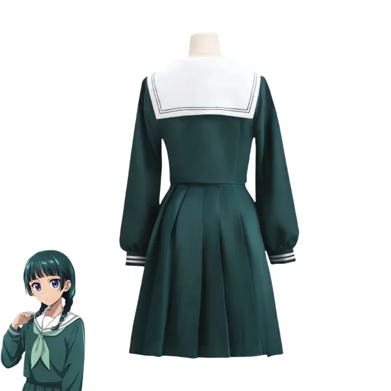 Kostum Cosplay Anime The Apothecary Diaries Mao Mao Wig Pakaian Hijau Kehitaman