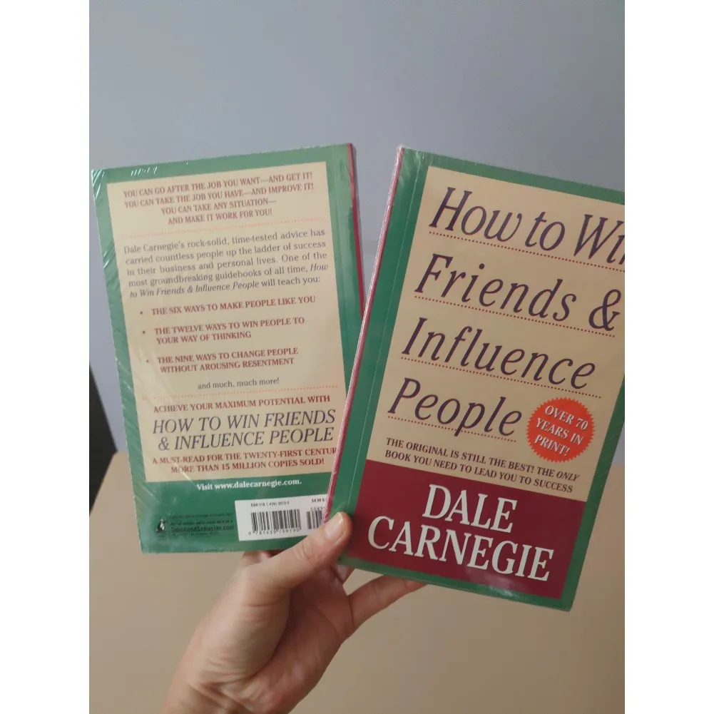 كيفية فوز الأصدقاء وتأثير الناس بقلم ديل كارنيجي مهارات الاتصالات بين الأشخاص تحسين الذات كتاب القراءة