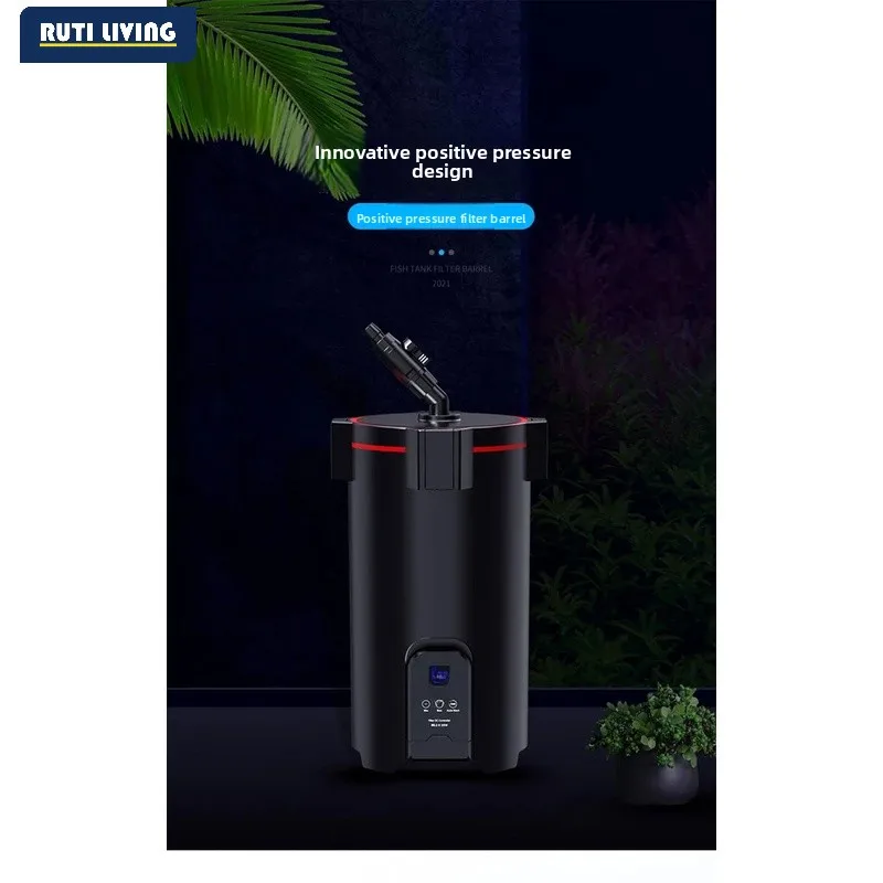 Inverter Aquarium External Canister Filter Bluetooth Smart Control Multi-Layer Filtration Water Circulation System