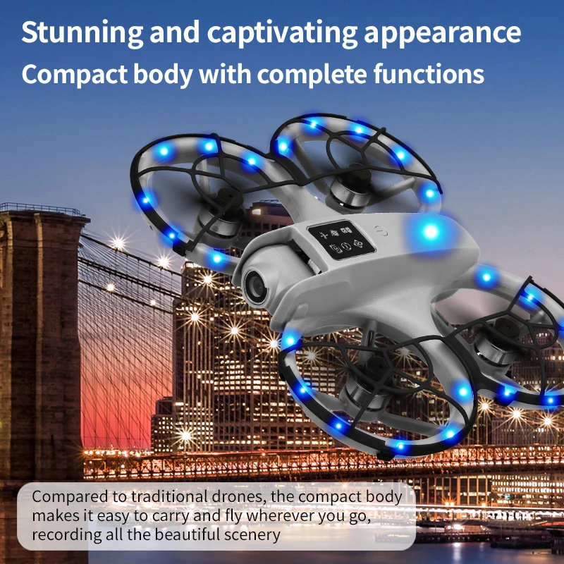 2.4G RC 드론 FPV 실시간 비디오 전송 카메라 드론 쿼드콥터 장애물 회피 기능 장난감 드론 비행기 소년용 장난감