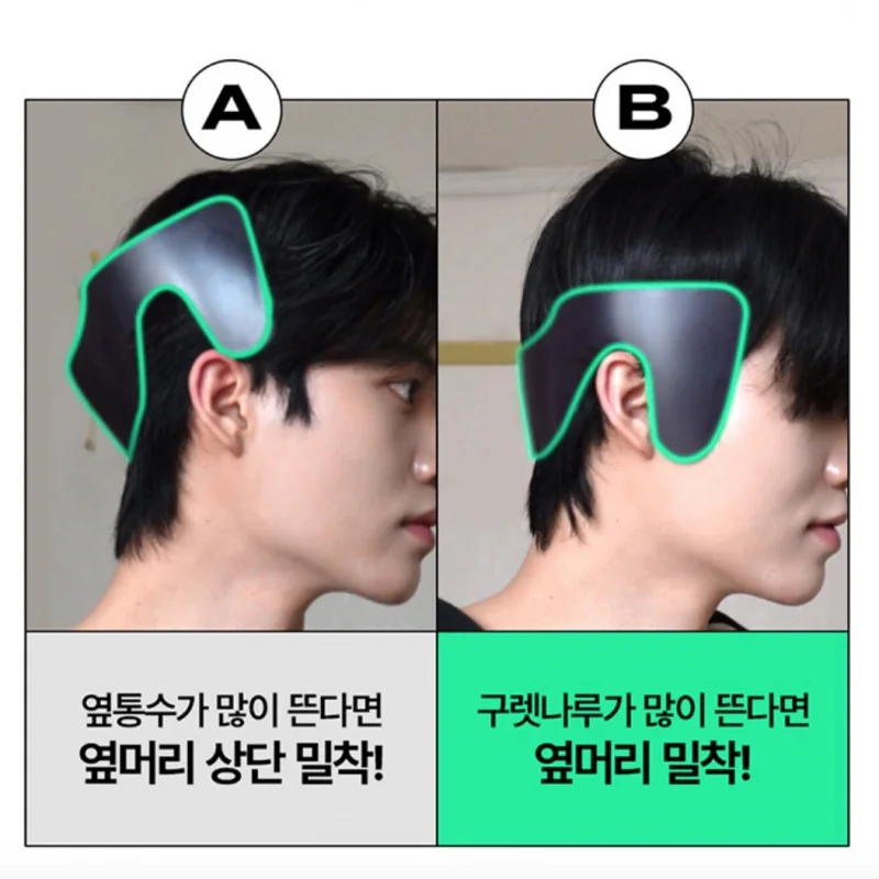 Men's Hair Anti-Frizz Tool for Both Sides, Men's Short Hair Styling Fixing Tool