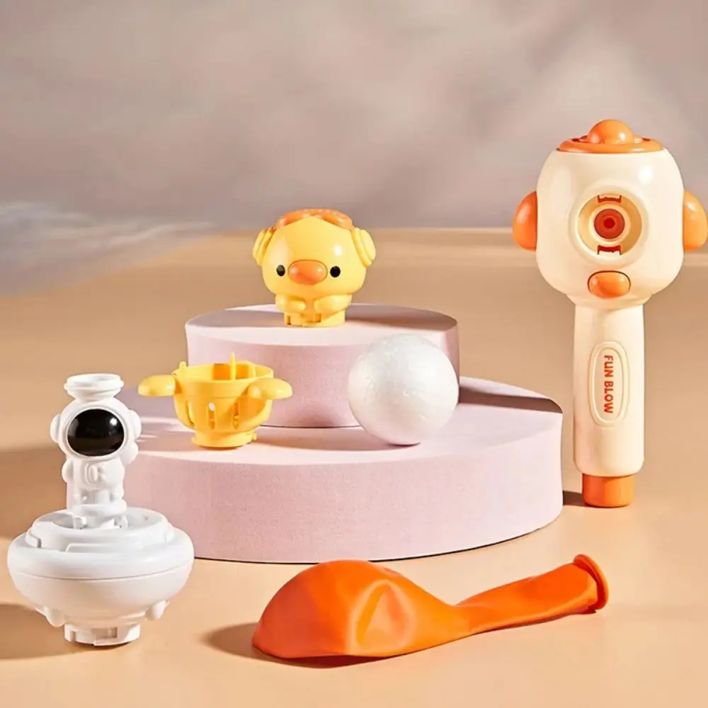 Cartoon Breathing Exerciser Toys 3-in-1 Funny Ball Blowing Toys with Whistle Toy Release Educational Toys Training Entertainment