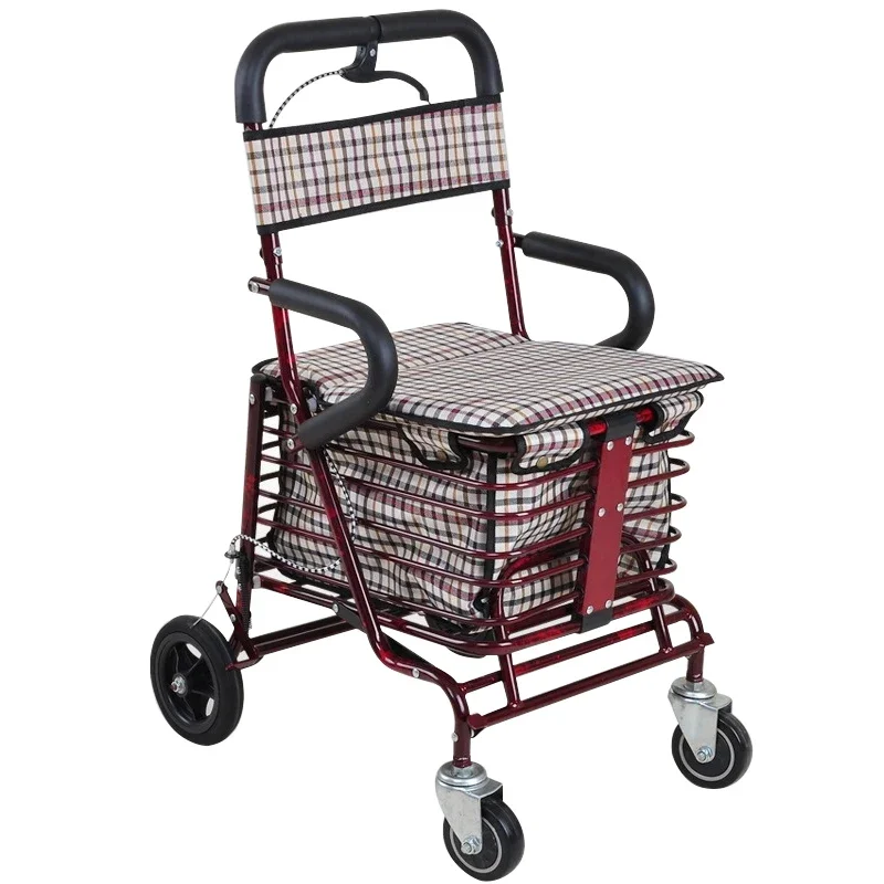 Factory manufacture Folding Elderly Trolley Shopping Carts