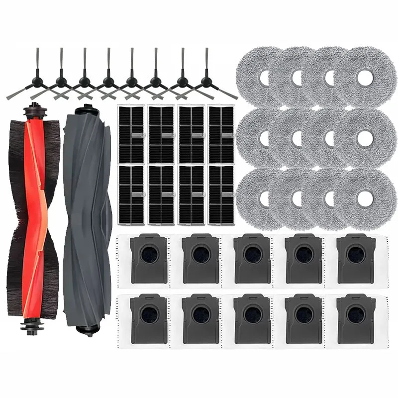 Pour aspirateur Dreame L40 Ultra AE : vadrouilles, filtres, sacs à poussière et brosses latérales L10S Ultra Gen2