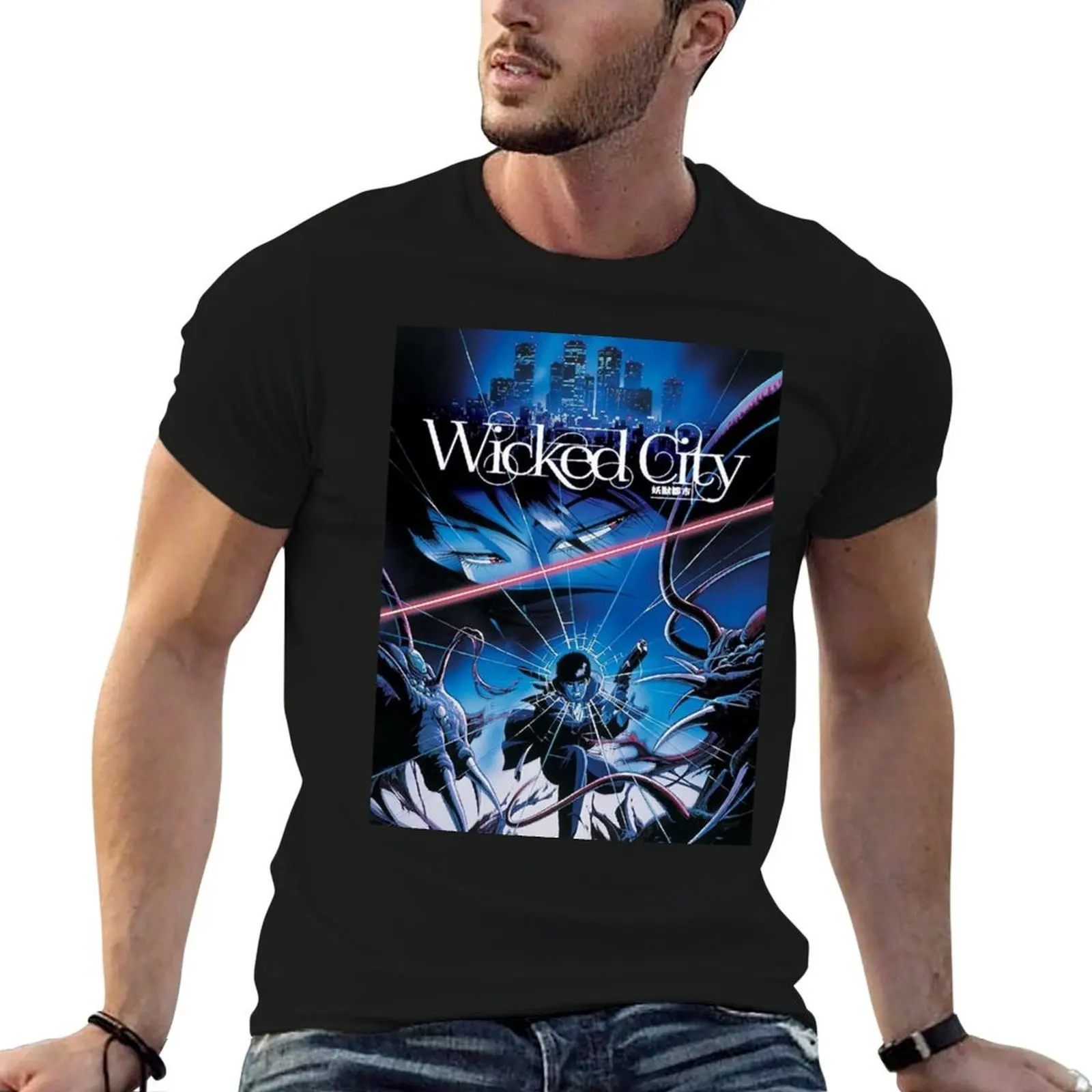 

Wicked CIty Poster T-Shirt t shirts for man slim fit funny t shirts man t shirt for man 100 percent cotton T-shirt