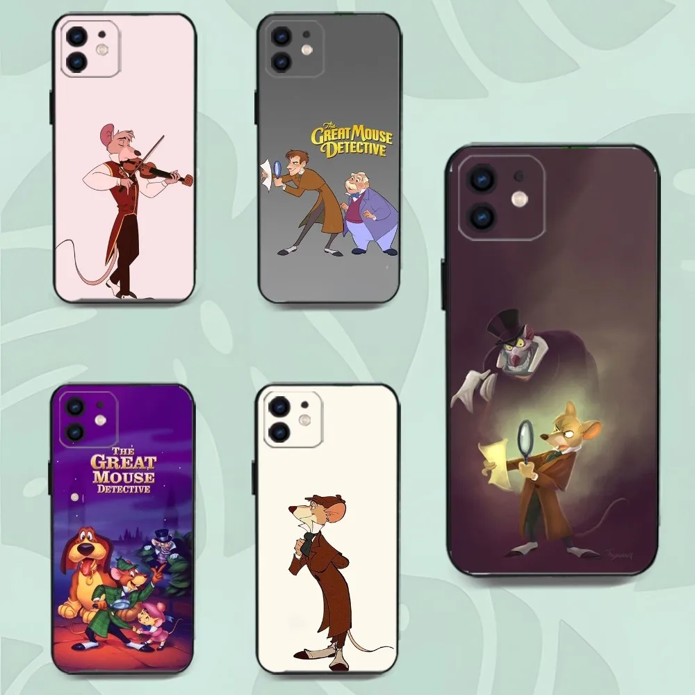 The G-Great M-Mouse Detective Phone Case For Iphone 15 11 13 14 Pro Max 7 8 Plus X Xr Xs Max Se2020 12mini Cover Case