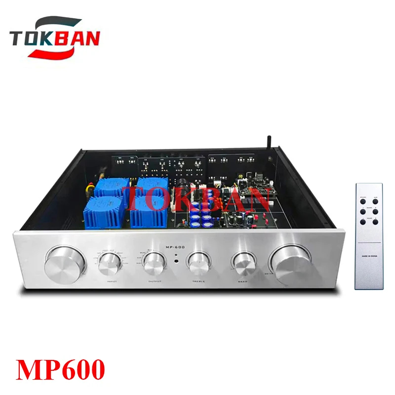 Tokban MP600 Preamplifier DAC Decoding Balance XLR Bluetooth 5.0 Treble Bass Adjustment Class A Preamp HIFI Amplifier Audio