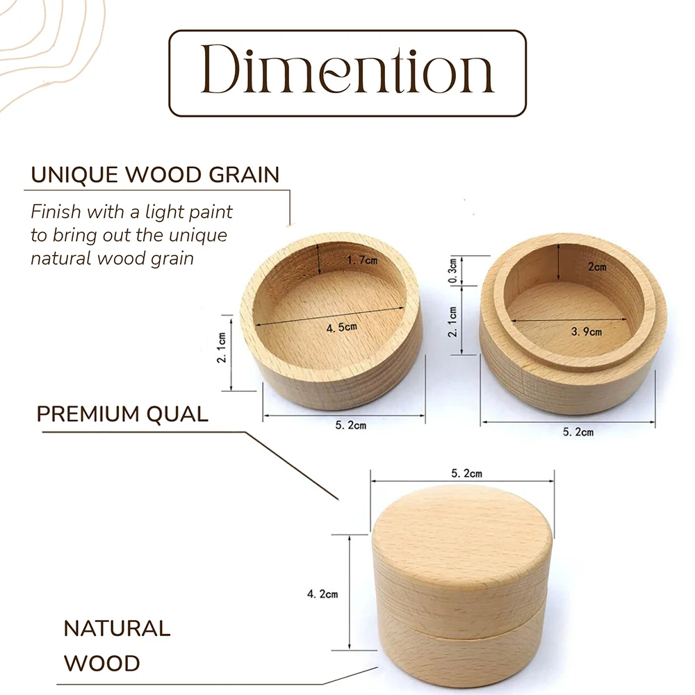 Boîte à dents en bois personnalisée pour bébé, stockage des dents de lait, renforcement des dents ombilicales, cadeaux de fête préChristophe, boîtes de maintien du nom personnalisées