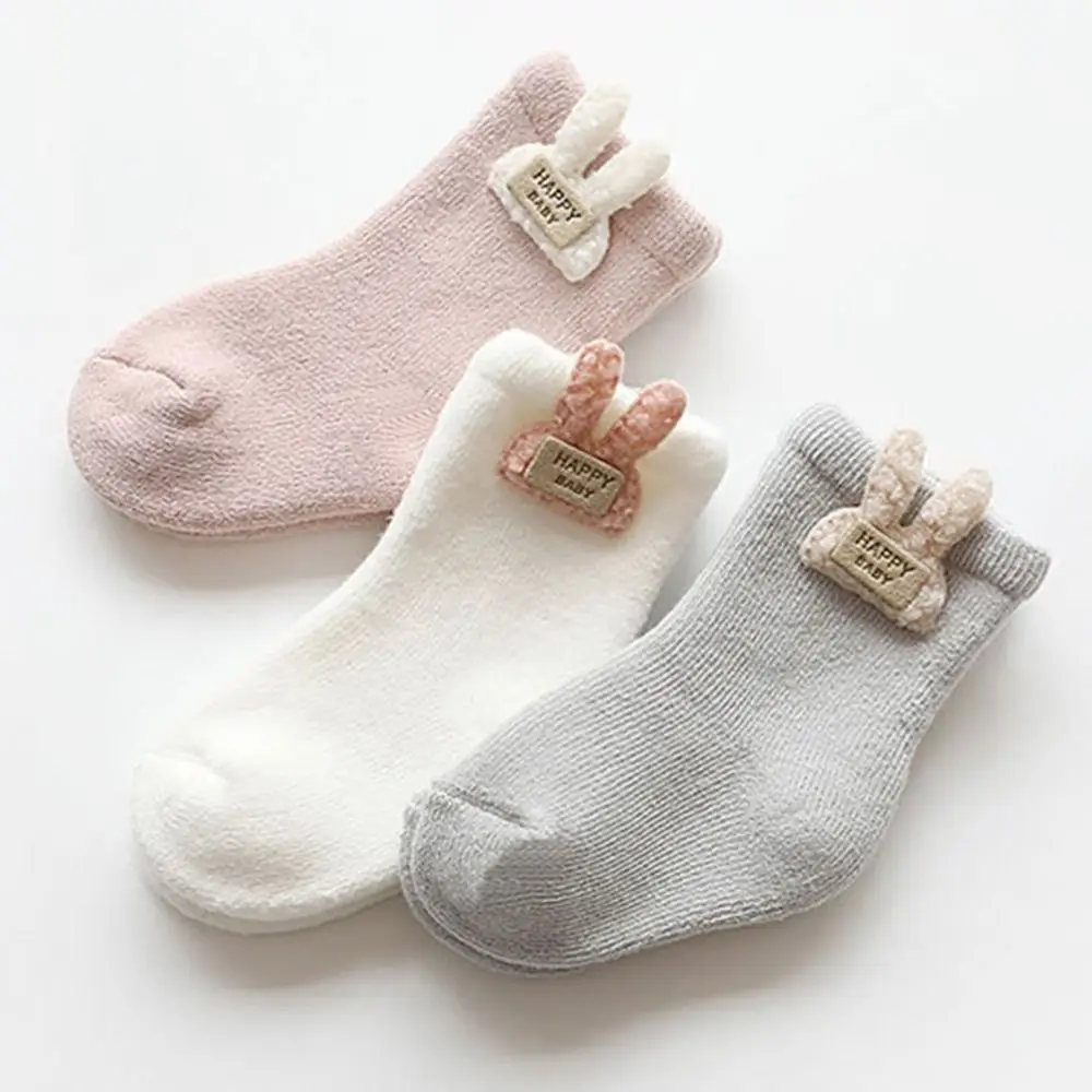 

1Pair New Cotton Warm Socks Soft Warm Cotton Terry Socks Thickened Infant Socks Winter Warmth