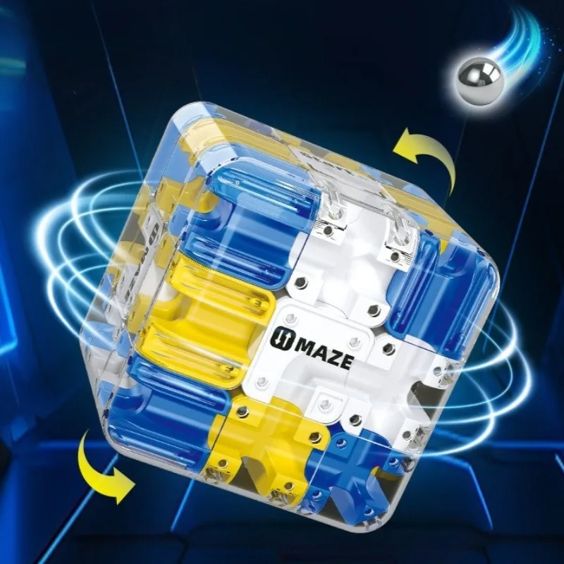 ثلاثية الأبعاد الكرة تحمل المكعب السحري المتاهة تعلم التعليم الوالدين الطفل معركة لعبة الإجهاد الإغاثة مكتب عمل لعب للأطفال هدية #2