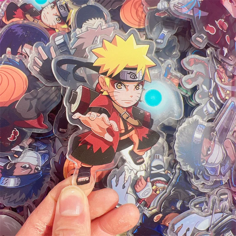 Acrylic Sheet, Naruto, 2-8cm Laminated Double-transparent Handmade DIY Material Patch, Keychain, Pendant Sasuke Sakura
