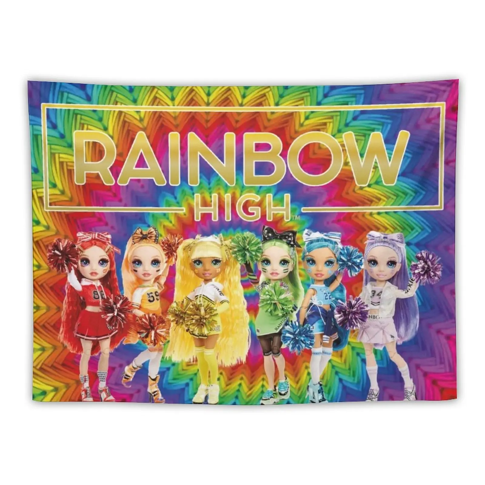 

New Rainbow High Dolls Characters Tapestry Things To The Room Decorative Wall Murals