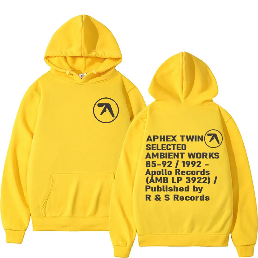 Aphex twin ambiente funciona registros impressão com capuz das