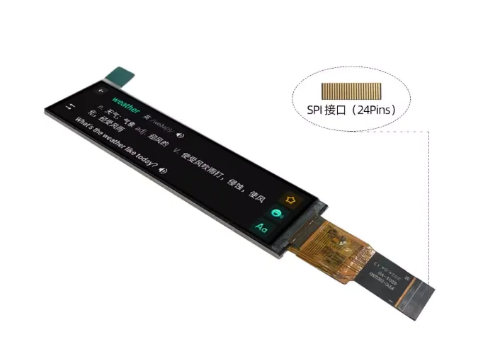 

3.42-inch 172 * 640TFT LCD screen SPI interface 24Pins translation pen/dot reading pen LCD display screen