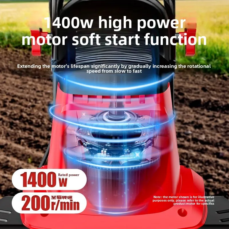 Agricultural Micro-tiller Small Household Rotary Tiller Ditch Loosening Soil Ploughing Multi-functional Soil Ploughing Machine