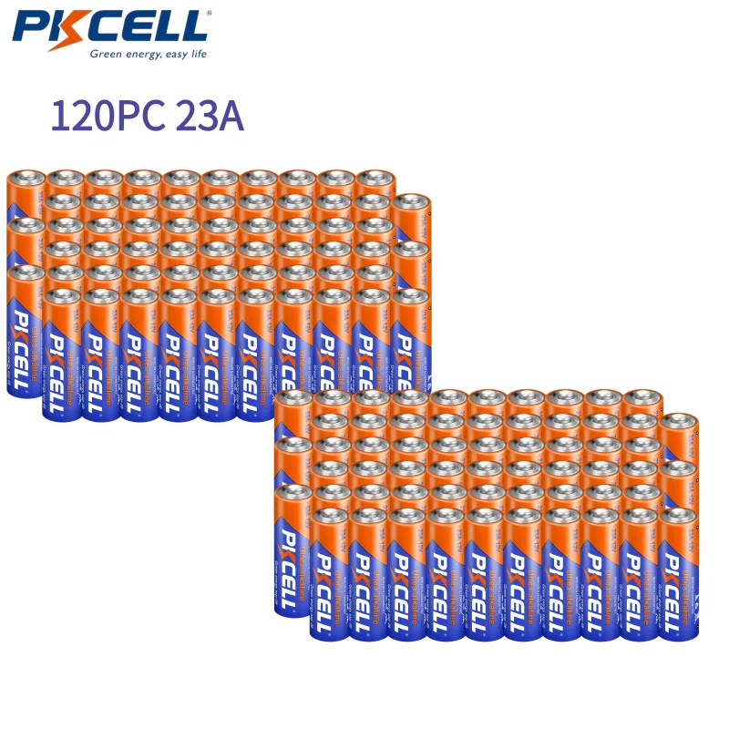 

120PC PKCELL Alkaline battery 12V 23A battery 12V 23A 12 V 21/23 A23 E23A MN21 Batteries For RC control Remote Controller