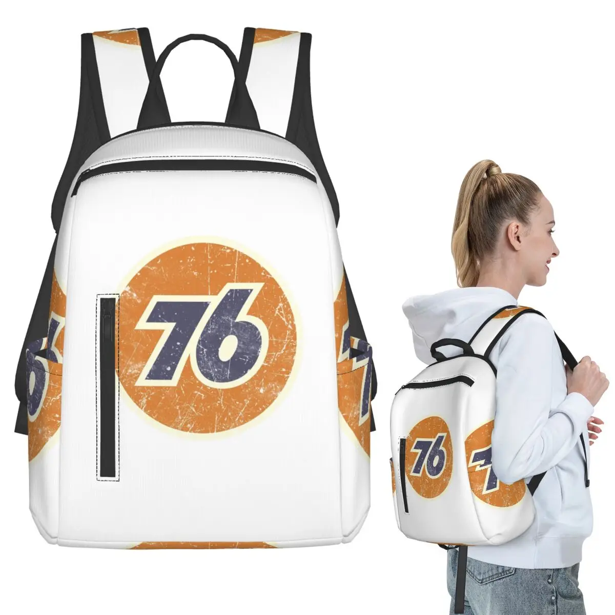 

Винтажный рюкзак 76 Oil Union для студентов, школьников, мальчиков и девочек, сумка для книг, школьная сумка, сумка для ноутбука, наплечная сумка для мужчин и женщин