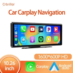 Universal 10.26” Screen Car Radio Multimedia WIFI Video Player Wireless Carplay Android Auto Bluetooth FM USB Monitor