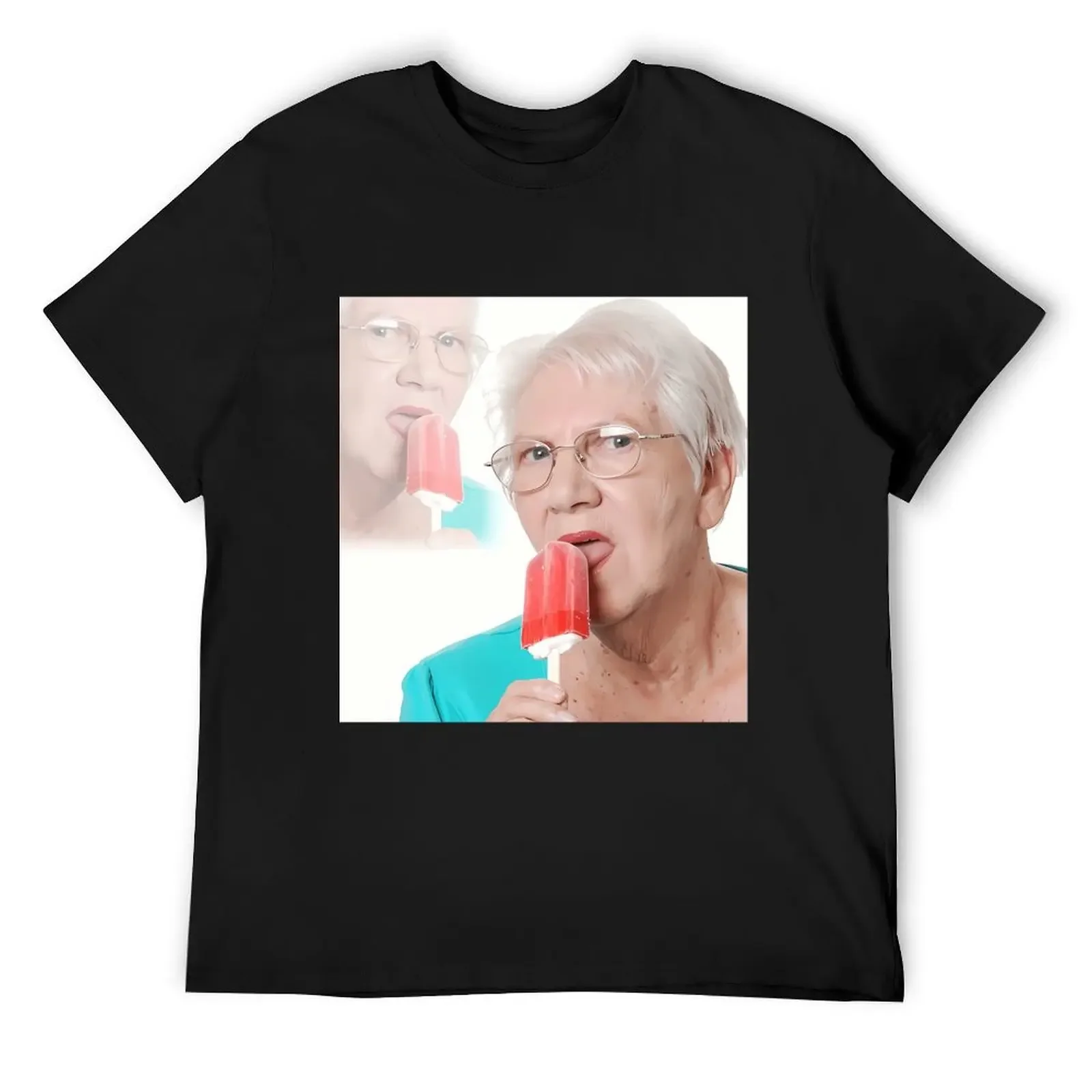 

Grandma Wants An Ice Cream Lolly T-Shirt anime t shirts Man t-shirt custom shirt cotton graphic tees oversized t shirts for men