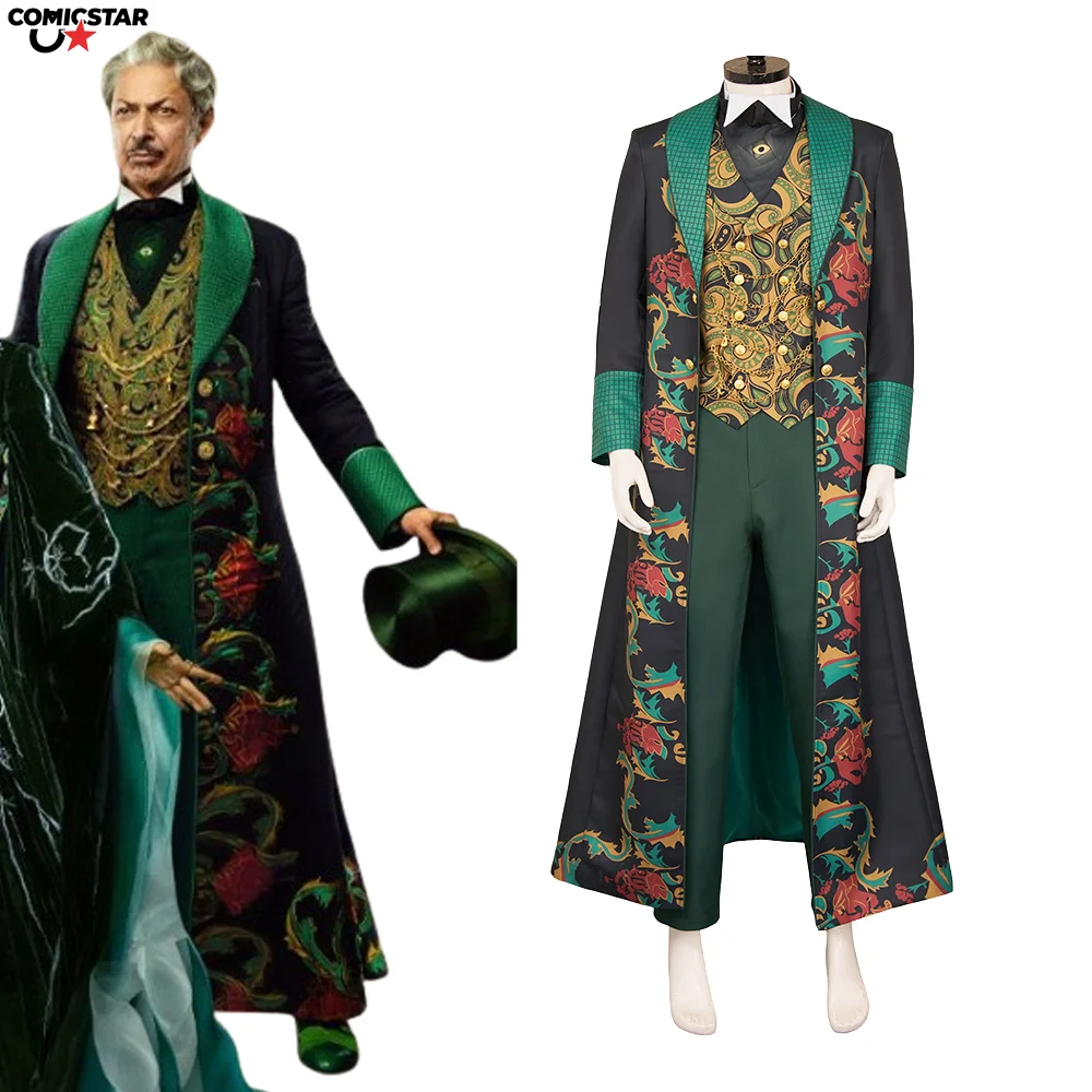 

Wicked Movie Roleplay Wizard Men's Cosplay Costume Adult Blazer Vest Pants Set Halloween Carnival Roleplay Disguise Outfit 2025
