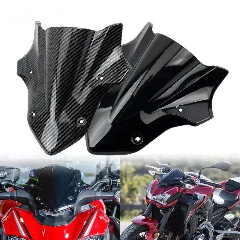 

1PCS Motorcycle Front Spoiler Fairing Windscreen Windshield Wind Deflector Black Accessories Fit for Kawasaki Z900 2017-2019