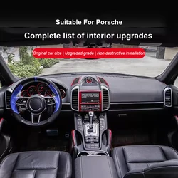 For Porsche Cayenne 2011 2012 2013 2014 2015 2016 2017 Instrument Panel Decorative Strip Special Sticker Interior Modification