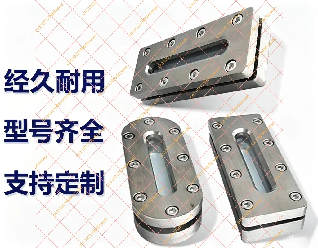 304 Stainless Steel Rectangular Sight Glass Liquid Level Viewer Hexagon Bolt Mount Flat Long Strip Sandwich Frame