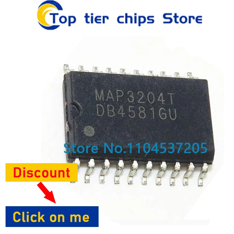 10piece MAP3204 MAP3204T MAX3221CPWR MA3221C TSSOP-16 OB3363VP OB3363