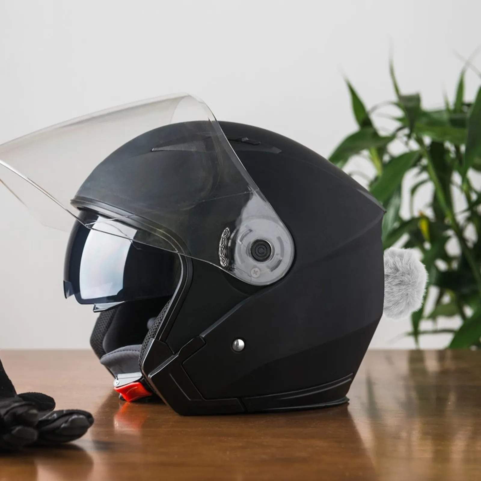 

Cute Rabbit Tail Ornament Versatile Easy Attach Pompom Ball for Ski Motorcycle Bike Snowboard Helmets Accessories